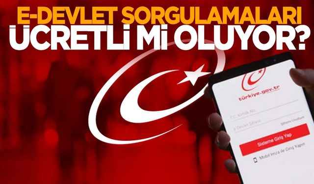 e-Devlet ücretli mi oluyor? GİB’den açıklama geldi!