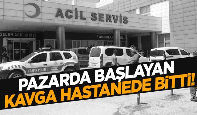 Ege’de pazarda başlayan kavgada kan aktı!