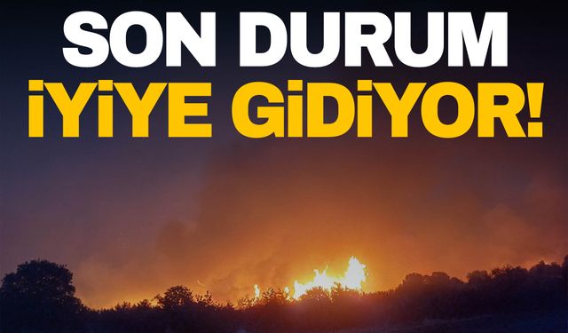 Gördes yangınından haber var! Durum iyiye gidiyor…