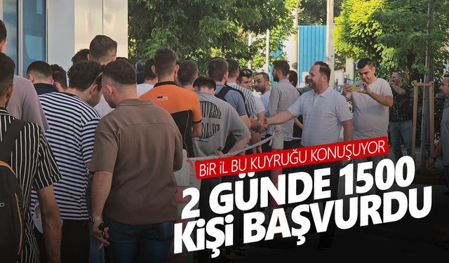 100 işçinin alınacağı duyuruldu! Kuyruğun ucu bucağı görünmedi!