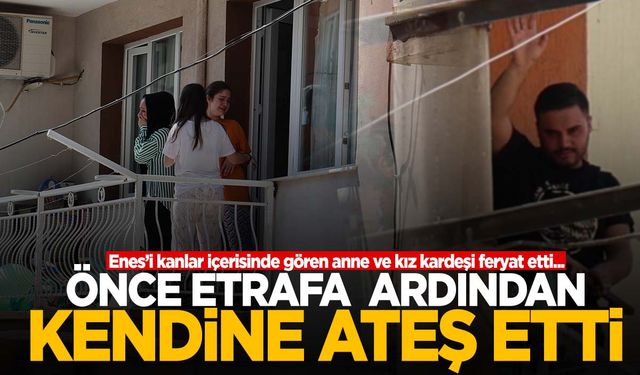 İzmir’de acı olay… Önce etrafa ateş etti sonra kendi canına kıydı!