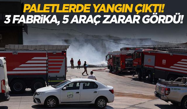 İzmir’deki yangında 3 fabrika, 5 araç zarar gördü!