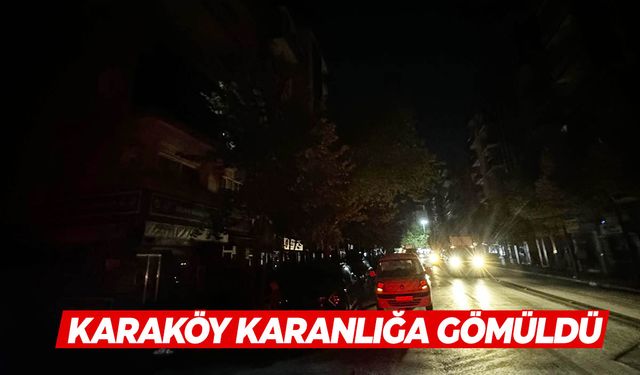 Karaköy karanlığa büründü!