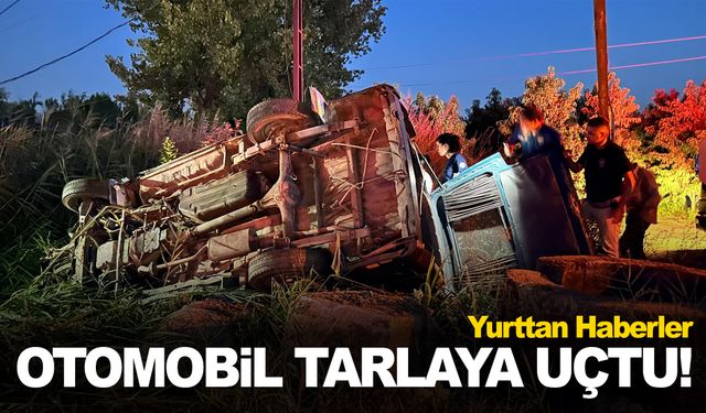 Kontrolden çıkan otomobil tarlaya uçtu: 1 ölü