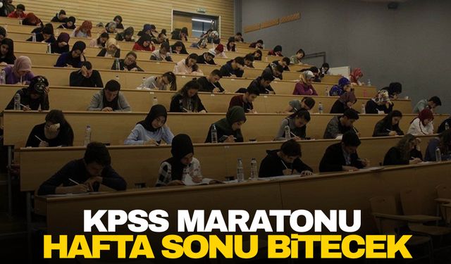 KPSS maratonu pazar günü yapılacak sınavlarla tamamlanacak