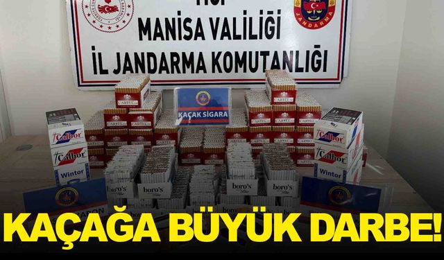 Manisa’da kaçak sigara operasyonu… 11 bin adet ele geçirildi!