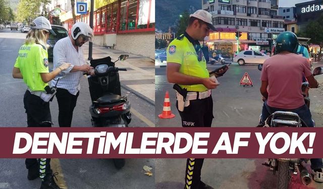 Manisa’da motosiklet sürücüleri dikkat! Ceza yağıyor!