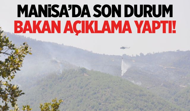 Manisa'daki yangında son durum! Bakan açıklama yaptı