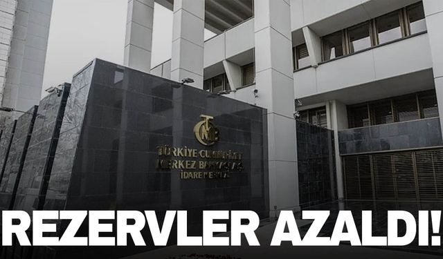 Merkez Bankası'nın toplam rezervleri azaldı