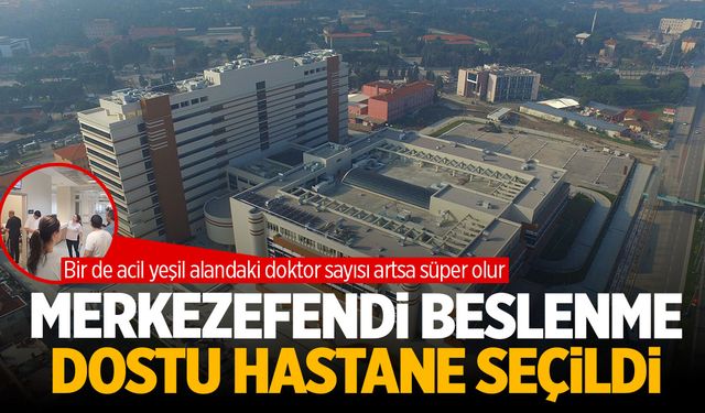 Merkezefendi Devlet Hastanesine 'beslenme dostu' sertifikası