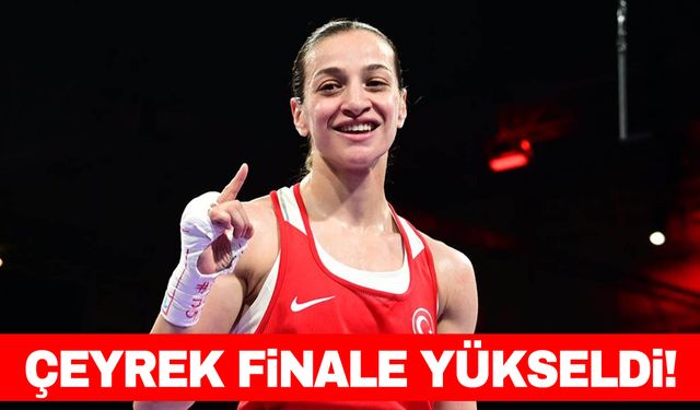 Milli boksör Buse Naz Çakıroğlu Paris'te çeyrek finale yükseldi