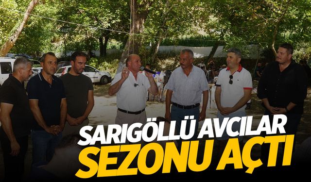 Manisa'da Sarıgöllü avcılar sezonu açtı