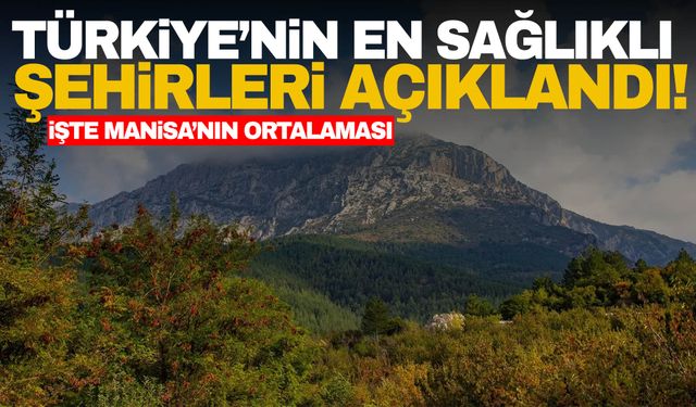 Türkiye’nin en sağlıklı şehirleri açıklandı; İşte Manisa’nın ortalaması