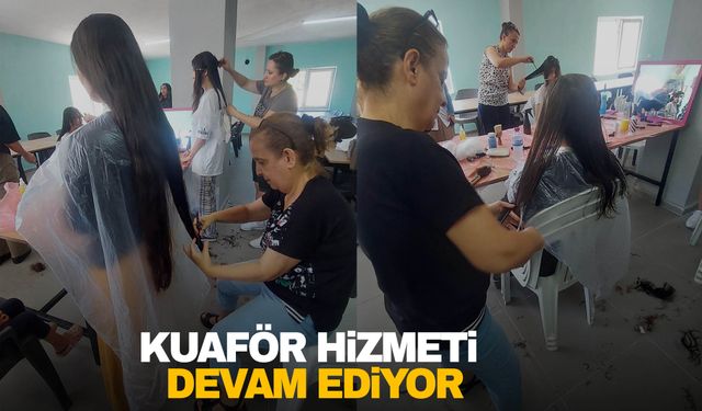 Yunusemre’de ücretsiz kuaför hizmeti 4 mahalle ile devam etti