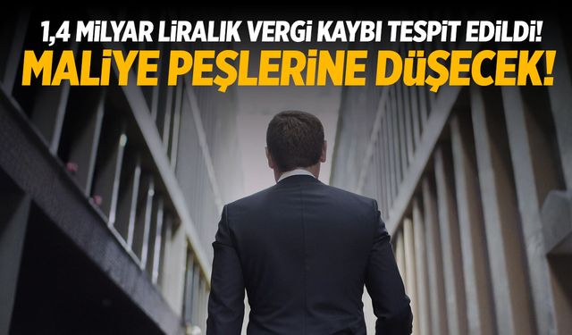 1,4 milyar liralık vergi kaybı tespit edildi! Maliye peşlerine düşecek!