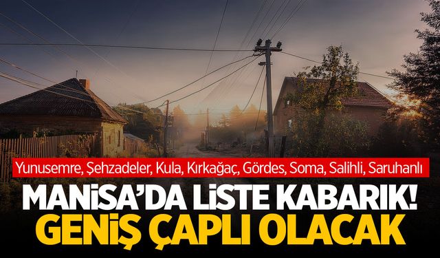 Manisa’da Geniş Çaplı Kesinti Yapılacak! | 24 Eylül 2024 Salı Manisa Elektrik Kesintisi