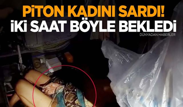 4 metrelik piton yaşlı kadına saldırdı! Çaresiz kadın 2 saat yardım bekledi!