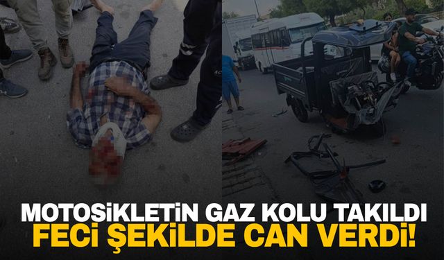 Adana’da motosikletin gaz kolu takılı kaldı, sürücü otomobil çarpması sonucu hayatını kaybetti