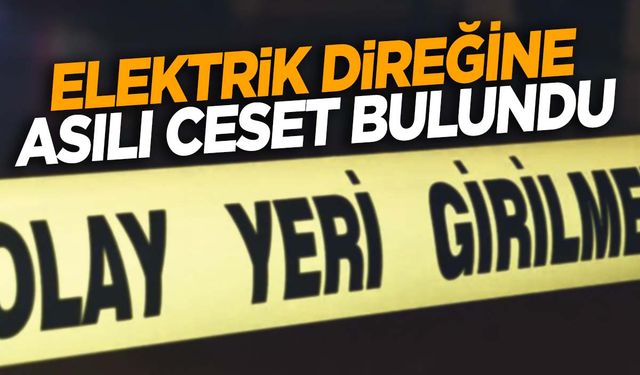 Adıyaman’da korkunç olay! Elektrik direğine asılı ceset bulundu!