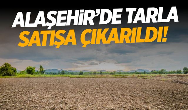 Alaşehir Sulh Hukuk Mahkemesi'nden Satılık Tarla