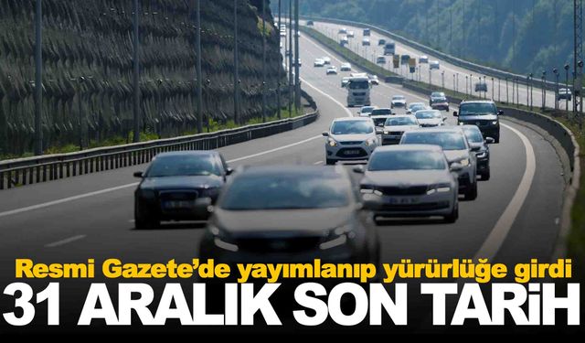 Araç sahipleri dikkat… 31 Aralık son tarih… Mutlaka yaptırın!