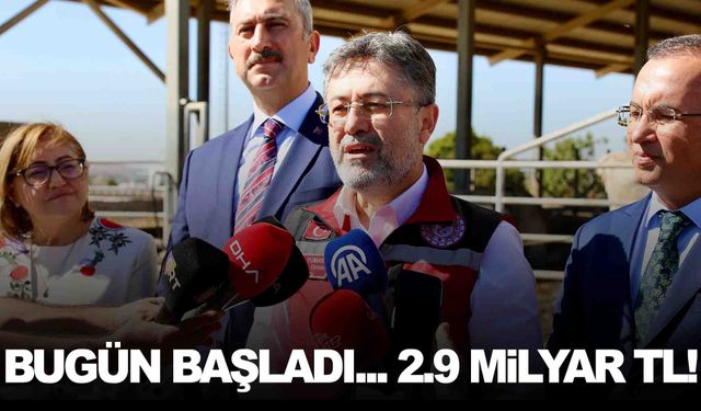 Bakan Yumaklı'dan üreticilere müjde… Bugün başladı!