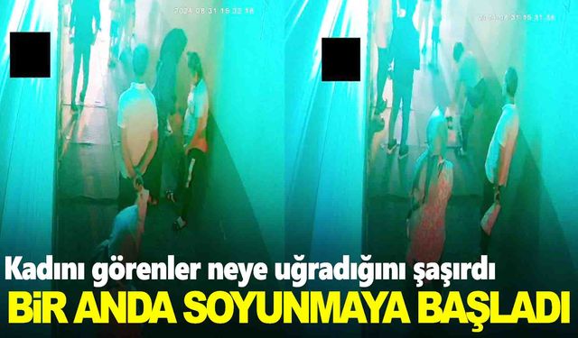 Bir anda soyunmaya başladı… Orada olanlar neye uğradığını şaşırdı!