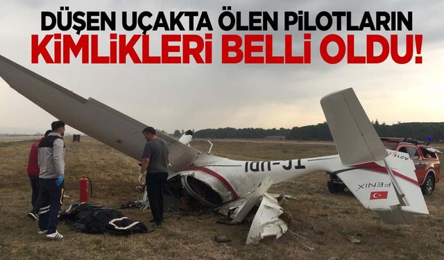 Bursa'da eğitim uçağı düşmüştü… Vefat eden pilotların kimlikleri belli oldu