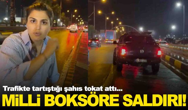 Busenaz Sürmeneli’ye trafikte çirkin saldırı… Milli boksöre tokat atıldı!