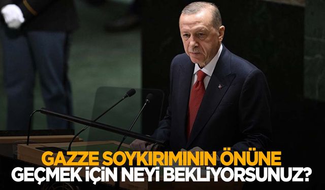 Cumhurbaşkanı Erdoğan BM Genel Kurulu’nda konuşuyor