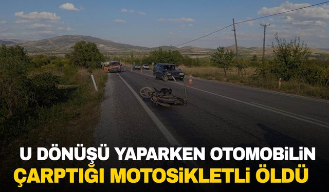 Denizli’de U dönüşü yapmak isteyen motosiklete otomobil çarptı! Sürücü hayatını kaybetti