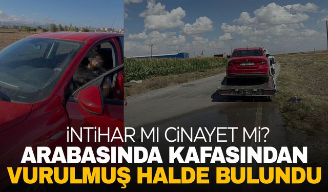 Afyonkarahisar'da 19 yaşındaki genç arabasında kafasından vurulmuş halde bulundu!