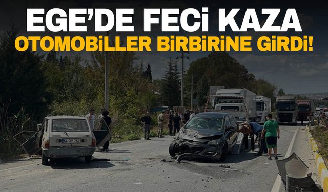 Uşak'ta feci kaza! 1 kişi öldü 4 kişi yaralandı