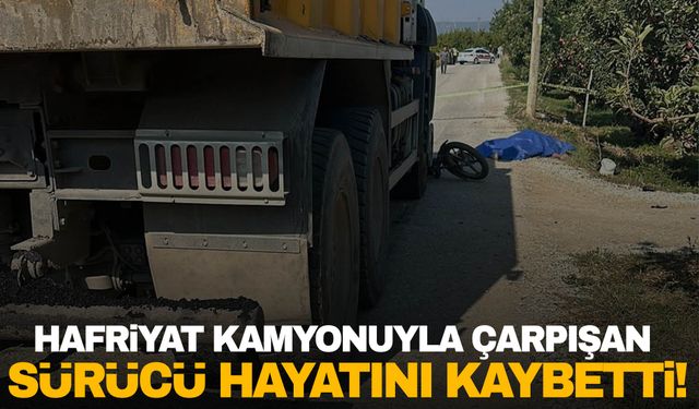 Denizli'de kamyonla çarpışan motosiklet sürücüsü öldü