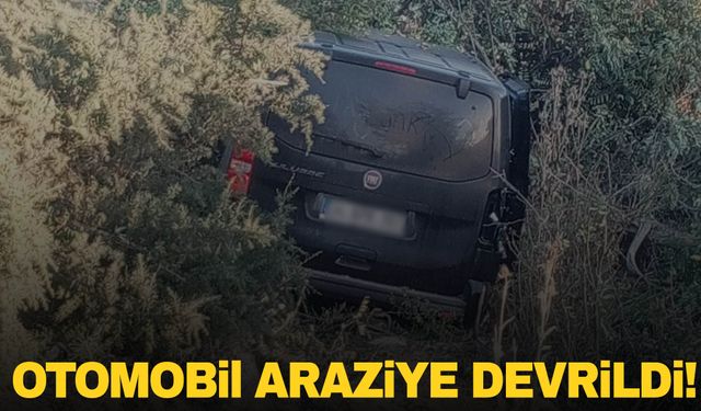 Afyonkarahisar'da otomobil araziye devrildi: 5 kişi yaralandı