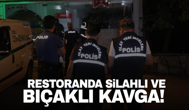 Denizli'de restoranda iki grup arasında silahlı ve bıçaklı kavga: 1 ölü, 2 yaralı