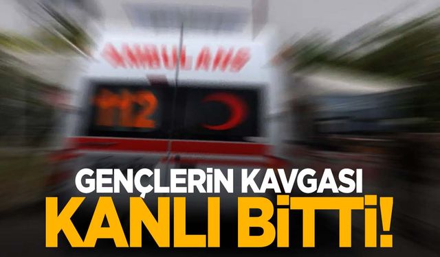 Gençler arasında bıçaklı kavga: 1’i polis 3 yaralı