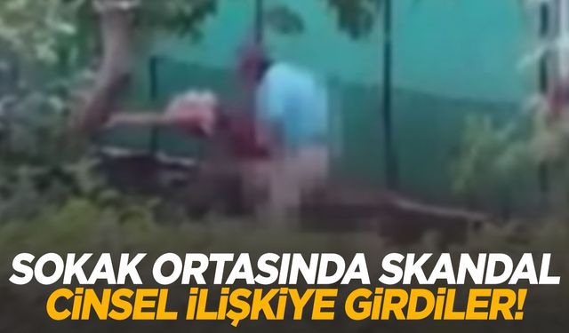 İzmir’de yaşlı çift sokak ortasında cinsel ilişkiye girdi!