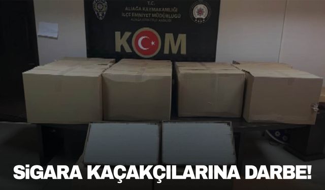 İzmir'de sigara kaçakçılarına darbe!