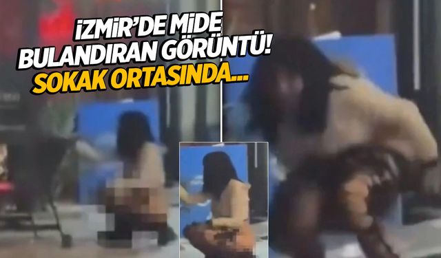 İzmir'de Sokakta Tuvaletini Yapan Kadın Şok Etti