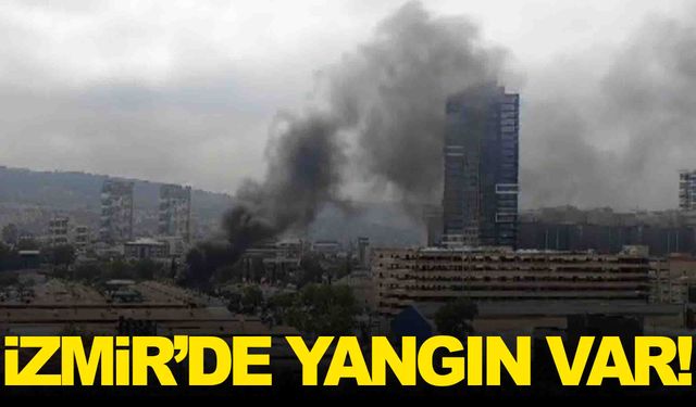 İzmir’de yangın… Tamirci dükkanından alevler yükseldi