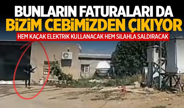 Kaçak elektrik kullanan şahıs ekiplere uzun namlulu ile saldırdı