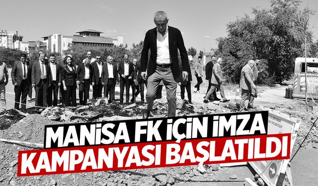 Manisa FK taraftarından imza kampanyası