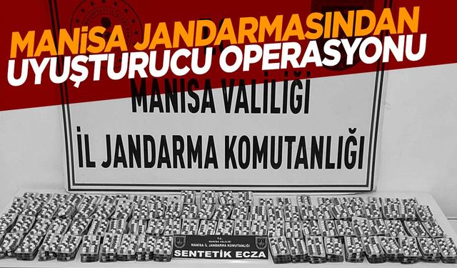 Manisa jandarmasından uyuşturucu operasyonu! 7 bin hap ele geçirildi!