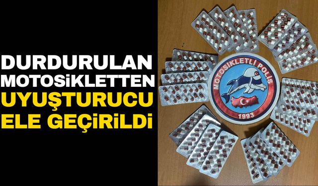 Manisa’da durdurulan motosikletten uyuşturucu ele geçirildi