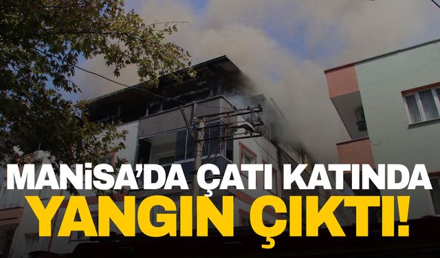 Manisa’da ev yangını! Komşular ile ev sahibi arasında kavga çıktı!