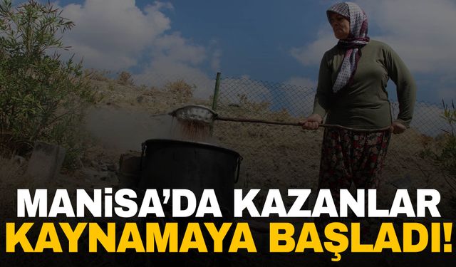 Manisa’da pekmez kazanları kaynamaya başladı