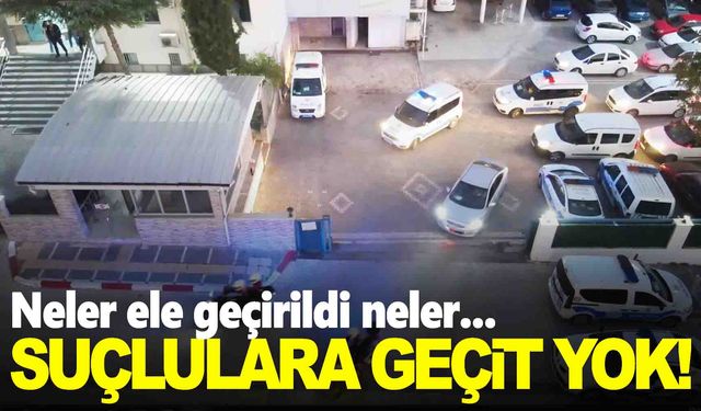 Manisa’da suçlulara geçit yok… İlçede operasyon: 7 zanlı tutuklandı!