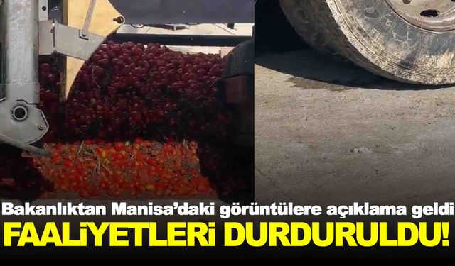 Manisa’daki görüntüler mide bulandırmıştı… Firmanın faaliyetleri durduruldu!