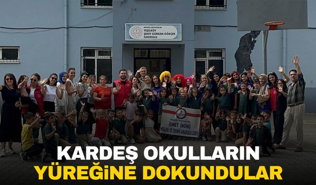 Manisalı öğrenciler kardeş okullara desteklerini esirgemedi